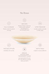No-Show | NOOD Round Nipple Covers 3 Inch No.5